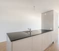 modern kitchen with sink, counter, built-in dishwasher, electrical outlet