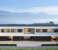 Modern house, 2 garages, swimming pool, green roof, mountain view