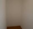 empty room, wooden floor, white walls