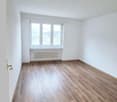 empty room, hardwood floor, white walls, window with outside view