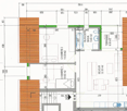 living room, kitchen, 2 bedrooms, 2 bathrooms, balcony
