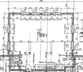 Floor plan with dimensions and measurements, includes living room, kitchen, 2 bedrooms, 2 bathrooms, and a staircase.