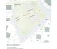 Study for a 2-family house with a scale of 1:500, different plot options, zoning information, and builder notes.