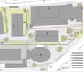 Floor plan of a property with several numbered sections and parking spaces