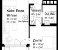 entrance hall, kitchen, dining area, living room, bedroom, bathroom, hallway, bathroom, balcony