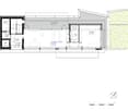 Floor plan of a house with labeled rooms including a living/dining/kitchen area, bedroom, bathroom, entrance, and terrace.