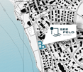 Map of Seefeld with labeled areas A, B, and C