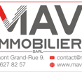 Logo for MAV IMMOBILIER SARL, contact information provided