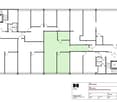 main hall, 3 bedrooms, 1 bathroom, balcony