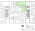 Multiple labeled rooms, multiple balconies, elevator, storage areas