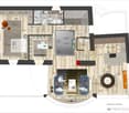 kitchen, living room, 1 bedroom, 1 bathroom, balcony
