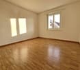 empty room, wooden floor, white walls, window