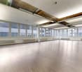 empty room, hardwood floor, multiple windows, heating radiators