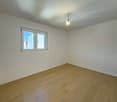 empty room, white walls, wooden floor, window