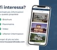 The image showcases a website on a mobile device displaying details about property listings and inquiries.