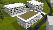 vue aérienne Immeuble A