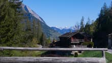 Le chalet et la vue