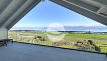 Terrasse avec vue Lac et Alpes
