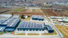 Halle industrielle Sierre - Vue drone / Industriehalle Sierre - Drohnenansicht / Halle industrielle Sierre - Drone view