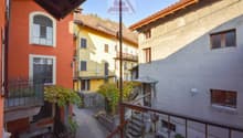 Balcony, windows, steps, fence, plant, walkway