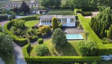 Two story house with garden and swimming pool, close to road, private entrance