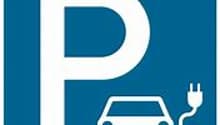 Parking sign for electric vehicle charging point