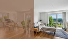 Offenes Wohn- und Esszimmer