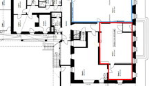 Entrance hall, office, main living space, bathroom, kitchen, laundry room, guest room, technical room, balcony, terrace