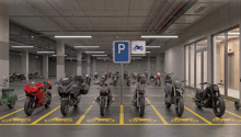 Motorradplatz Beispielbild