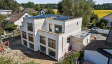 Aktueller Baufortschritt, Gartenansicht