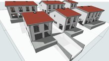 6 units of residential buildings with raised ground floor