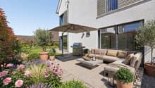 Terrasse mit Möblierungsvorschlag