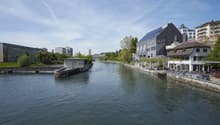 Limmat direkt vor der Haustüre