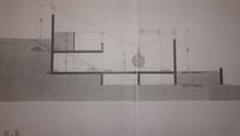 Floor plan with two atrio spaces, pramzo space, camino space, and terreno sistemato space