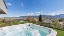 Terrasse de la suite parentale avec jacuzzi