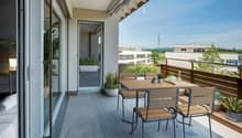 Überdachter Balkon
