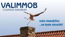 A stork is flying above a brick chimney. The chimney is on a red roof. The stork's shadow falls on the roof.