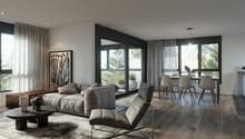 Wohnzimmer Etagenwohnung Visualisierung