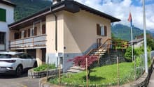 2 story house, beige exterior, balcony, garage, mountain view