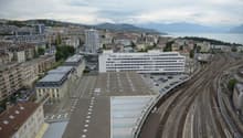 A proximité de la gare de Lausanne