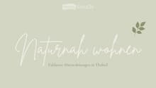 Logo with the text "Naturah wohnen" and a small leaf graphic, representing exclusive rental apartments in Thalwil.