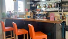 {"type": "Furnished Room", "objects": ["bar counter", "stool", "coffee machine", "cupboard", "bottle", "cup", "faucet", "faucet", "faucet", "faucet", "faucet", "faucet", "faucet", "faucet", "faucet", "faucet", "faucet", "faucet", "faucet", "faucet", "fauc