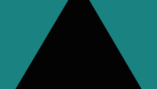 A single triangle shape, likely representing a room or space.