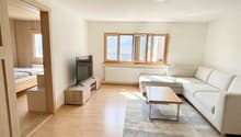 Wohnzimmer - virtuell möbliert / Salon - aménagé virtuellement / Living Room - virtually furnished / Soggiorno - arredato virtualmente