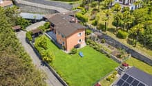 Single-family house with spacious yard, pergola, garden, solar panels