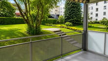 Balkon ins Grüne