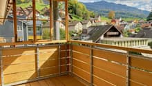 Aussicht vom Balkon