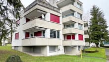 Blick zur Liegenschaft