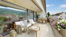 Balkon Einrichtungsbeispiel (visualisiert)