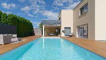 Ansicht Süd mit Pool